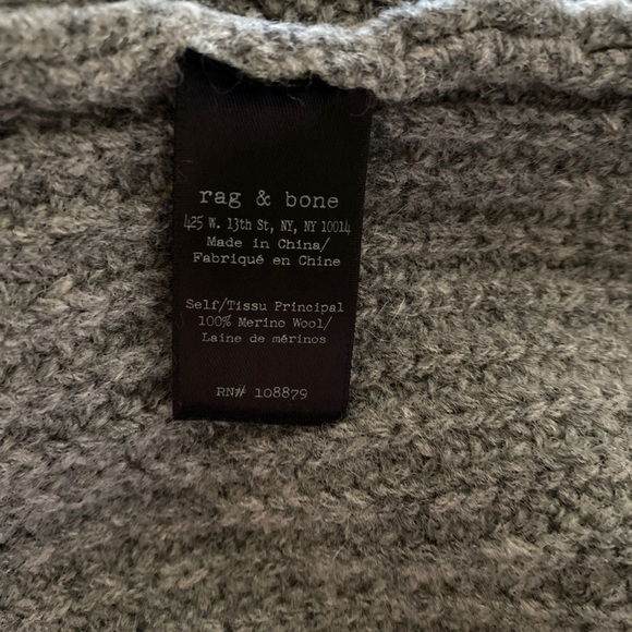 rag & bone Raglan Sleeve Merino Wool Sweater - Picture 6 of 7